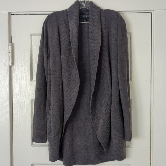 Barefoot Dreams Sweaters - Barefoot Dreams CozyChic Lite Circle Cardigan Size Medium Gray